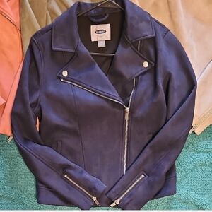 Old Navy Navy Moto Jacket XS